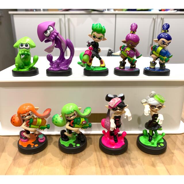 スプラトゥーン　アミーボ　9体セット　（ホタル　アオリ）　Amiibo