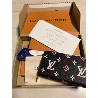 ルイヴィトン(LOUIS VUITTON)の【美品】ルイ ヴィトン◆ ジッピー・ウォレットモノグラム×レオパードM80683(財布)