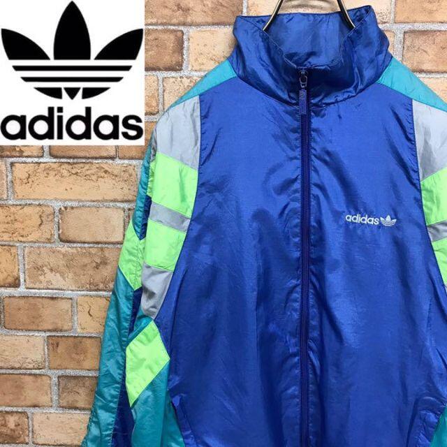 【ヴィンテージ】80’s adidas  フルジップ ナイロンジャケット