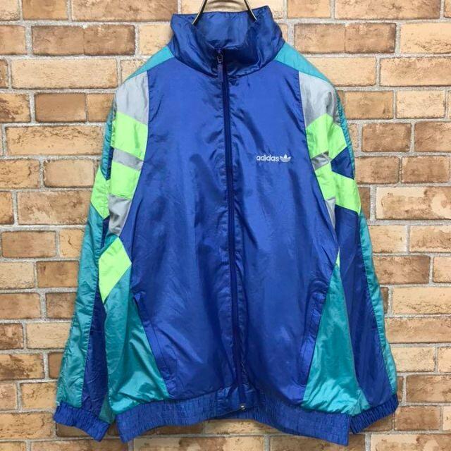 adidas - 【アディダス】80sナイロンジャケット トレフォイル 刺繍ロゴ