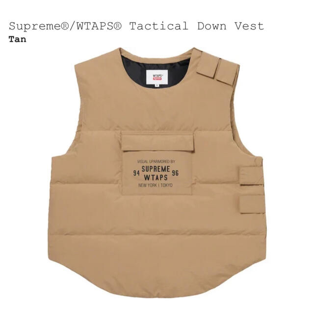 ベストSupreme WTAPS Tactical Down Vest M Tan