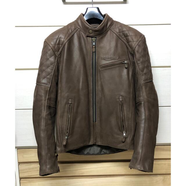 ⭐︎トライアンフ　triumph レザージャケット　ライダース　S メンズのジャケット/アウター(ライダースジャケット)の商品写真