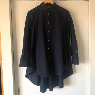 サカイ(sacai)のsacai サカイ 4万 バック フレア シャツ ネイビー 紺(シャツ/ブラウス(長袖/七分))