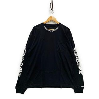 クロムハーツ(Chrome Hearts)のCHROMEHEARTS ロゴ プリント ポケット付き ロング Tシャツ 長袖(Tシャツ/カットソー(七分/長袖))