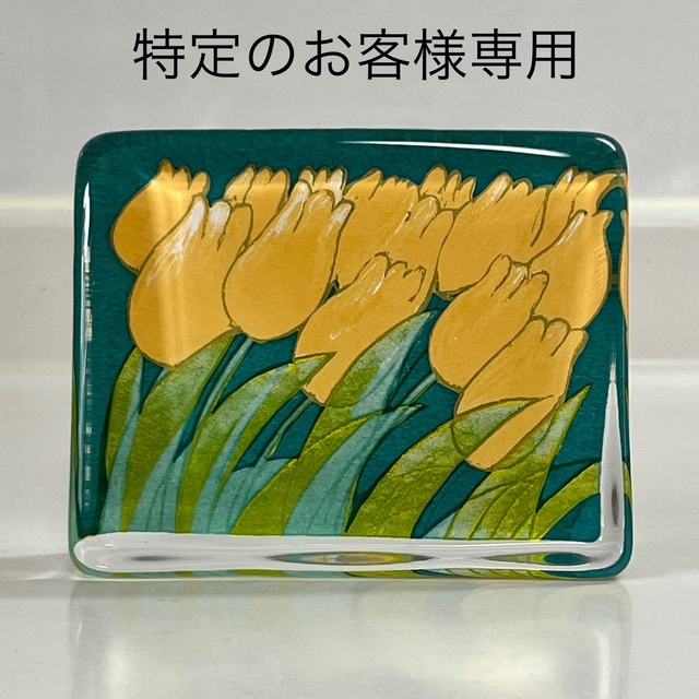 iittala ヘルヤ ガラスカード"Tulppaanit Keltainen"