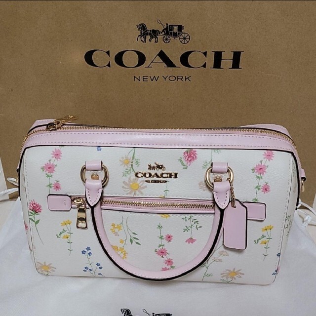 バッグCOACH　ショルダーバッグ　花柄