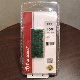 トランセンド(Transcend)のTranscend トランセンド メモリ JM667QSU-1G SO-DIMM(PCパーツ)