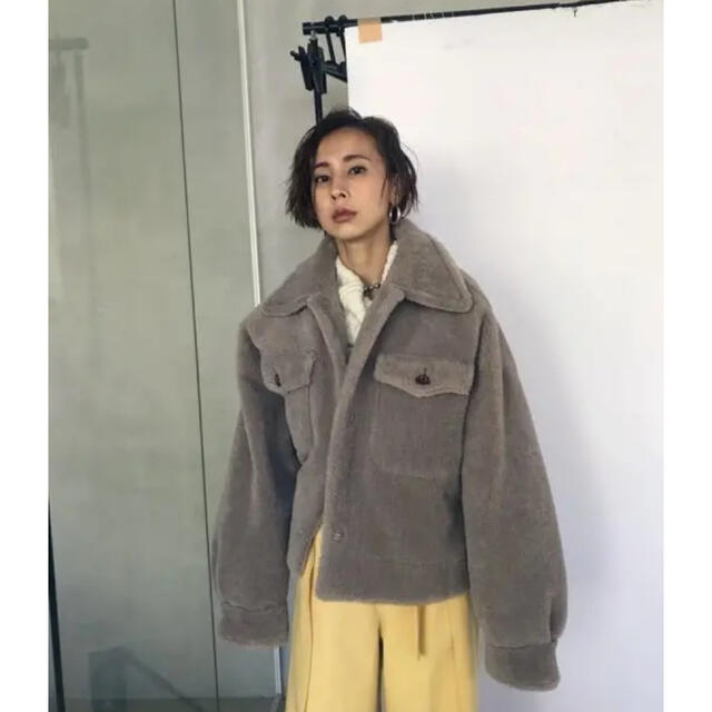 美品 Ameri アメリ OVER SIZE ECO MOUTON COAT Yahoo!フリマ（旧）-