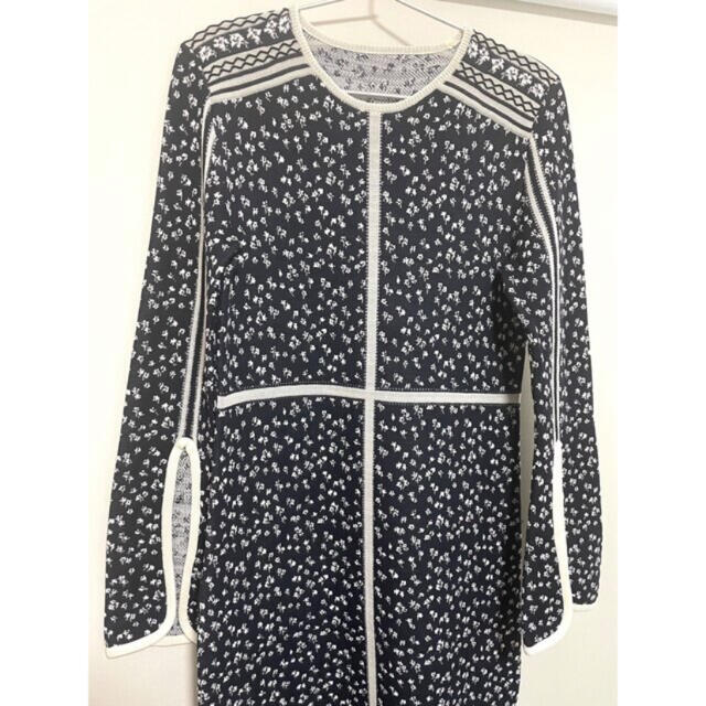 新しい Osmanthus - mame Motif Dress Knitted Jacquard ロング 新しい Osmanthus - mame Motif Dress Knitted Jacquard ロング