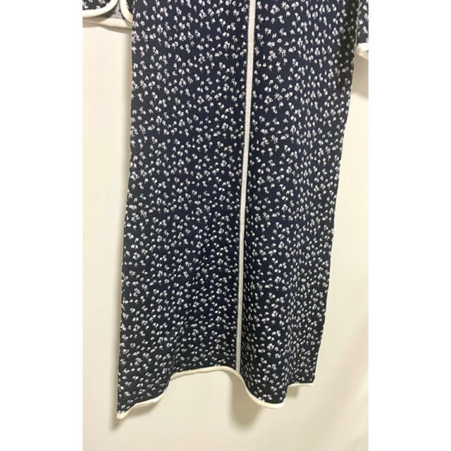 Osmanthus Motif Jacquard Knitted Dress ロングワンピース Osmanthus Motif Jacquard Knitted Dress ロングワンピース