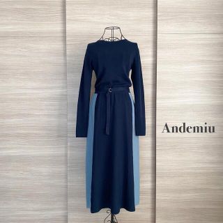 アンデミュウ(Andemiu)のAndemiu アンデミュウ　サイドハイショクニットワンピース(ロングワンピース/マキシワンピース)