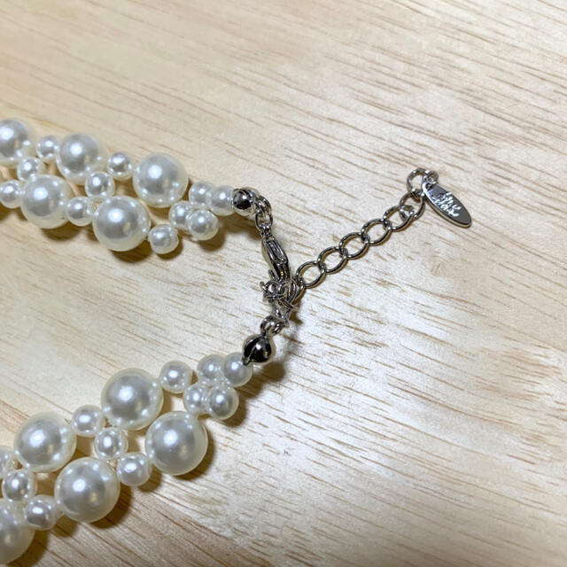 パール ネックレス 結婚式 入学式 パーティー 韓国 アクセサリー プレゼント レディースのアクセサリー(ネックレス)の商品写真