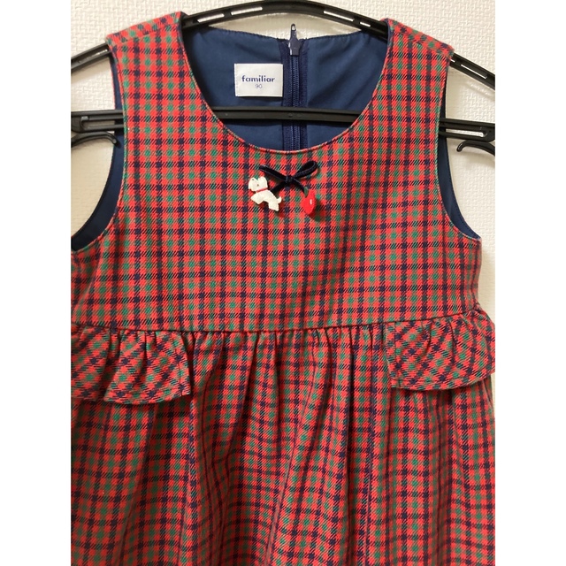 familiar(ファミリア)のanun様専用【美品】familiar ファミリアワンピース キッズ/ベビー/マタニティのキッズ服女の子用(90cm~)(ワンピース)の商品写真