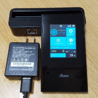 エヌイーシー(NEC)の[値下げ]NEC モバイルルータ Aterm MR04LN + クレードル(PC周辺機器)