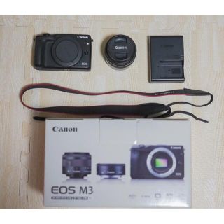 Canon EOS M3 レンズキットBK ※付属品要確認(ミラーレス一眼)