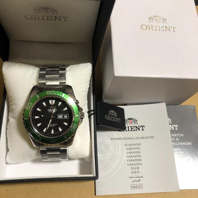 オリエント ORIENT 自動巻 サブマリーナ マコ XL グリーン ベゼル 緑