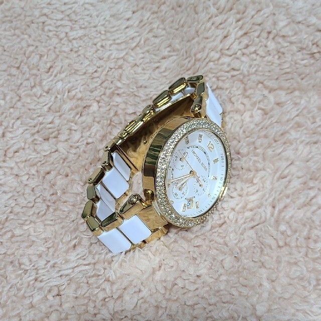 マイケルコース 腕時計 MK-6119 パーカー ホワイト ゴールド 2