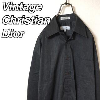 Christian Dior - ビンテージ 80s クリスチャン ディオール シャツ 美