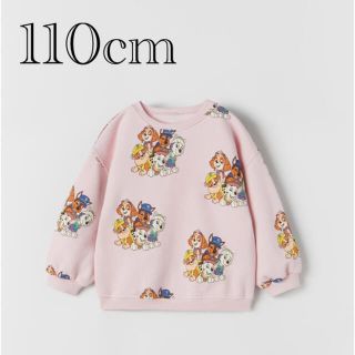 ザラキッズ(ZARA KIDS)の《新作》新品　パウパトロール　ラウンドネックスウェットシャツ　4-5歳110cm(Tシャツ/カットソー)