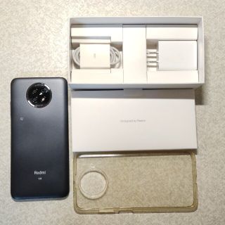 アンドロイド(ANDROID)のXiaomi Redmi Note 9T A001XM ナイトフォールブラック(スマートフォン本体)