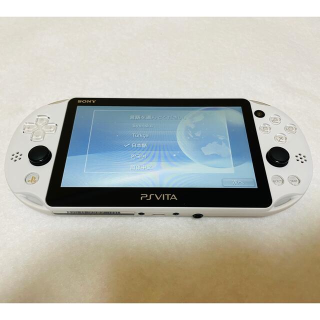 買付品 PSVita PCH-2000 ZA22 本体 グレイシャーホワイト 動作良好