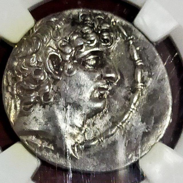 セレウコス朝　フィリップ1世　BC95-BC75　テトラドラクマ