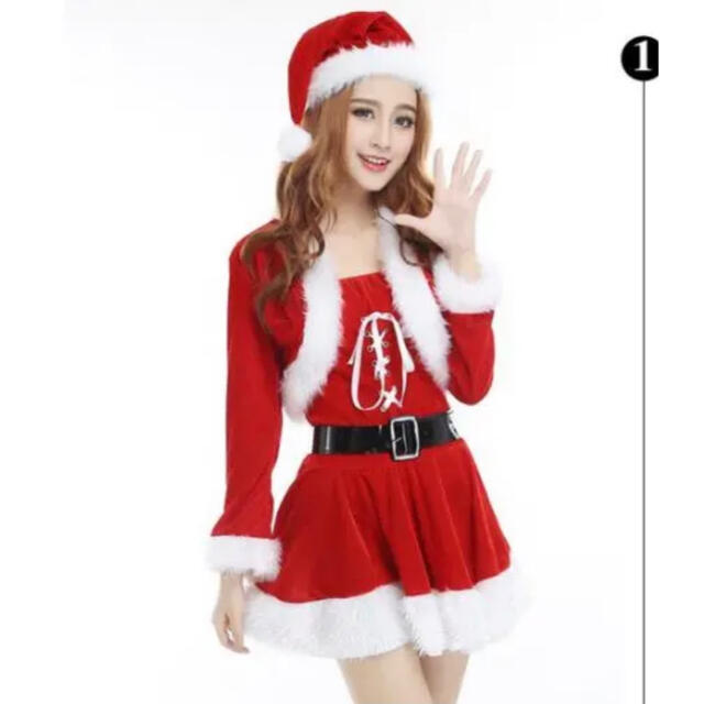 ☆クリスマス☆　サンタ コスプレ サンタ 　4点セット エンタメ/ホビーのコスプレ(衣装一式)の商品写真