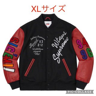 シュプリーム(Supreme)のsupreme × wtaps varsity jacket XL(スタジャン)