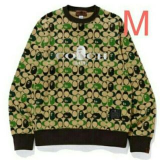 アベイシングエイプ(A BATHING APE)のBAPE® X COACH CREWNECK クルーネック(スウェット)