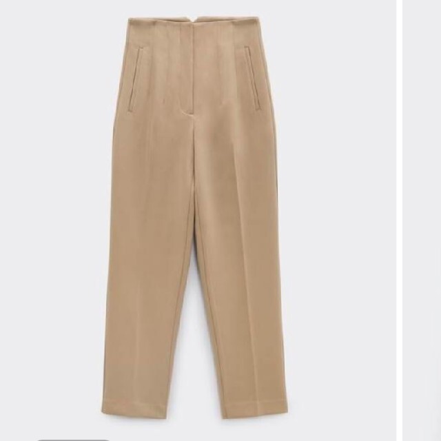 ZARA(ザラ)のZARAハイウエストテーパードパンツ レディースのパンツ(カジュアルパンツ)の商品写真