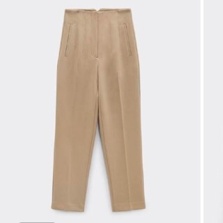 ザラ(ZARA)のZARAハイウエストテーパードパンツ(カジュアルパンツ)