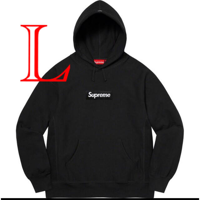 Supreme - 黒L Supreme Box Logo Hooded Black