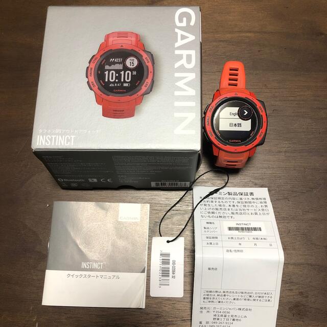 GARMIN(ガーミン)のGARMIN INSTINCT Flame red メンズの時計(腕時計(デジタル))の商品写真