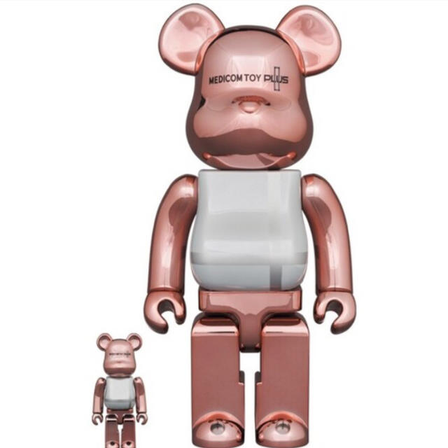 エンタメ/ホビーBE@RBRICK PINK GOLD CHROME 100％ ＆ 400％