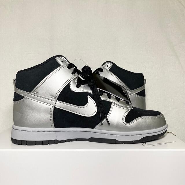 NIKE DUNK HIGH ナイキ ダンク ハイ カスタム シルバー/ブラック