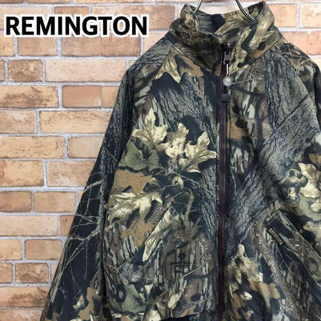 【REMINGTON】中綿リバーシブルジャケット　ロゴ　リアルツリー　カモフラ