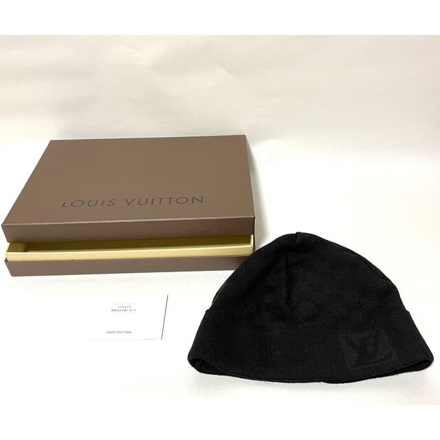 LOUIS VUITTON(ルイヴィトン)の【専用】ルイヴィトン　ニットキャップ ダミエ ボネ  ニット帽 メンズの帽子(ニット帽/ビーニー)の商品写真