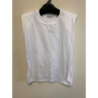 ザラ(ZARA)の肩パッドノースリーブ　ZARA(Tシャツ(半袖/袖なし))