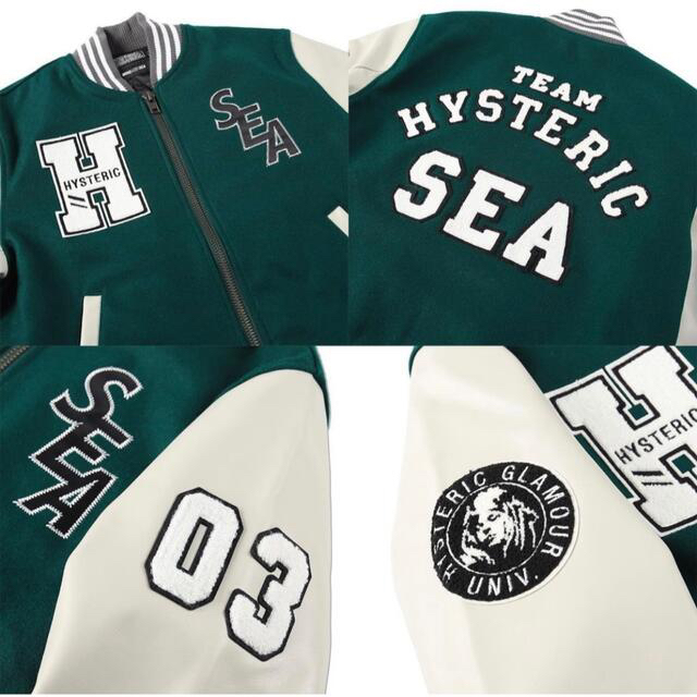 wind and sea hysteric glamor スタジャン 緑 L