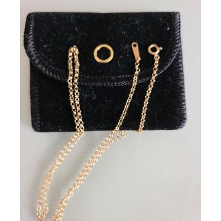 45cm】18金【刻印入・本物】K18ロールチェーンネックレス 幅2.0mmの