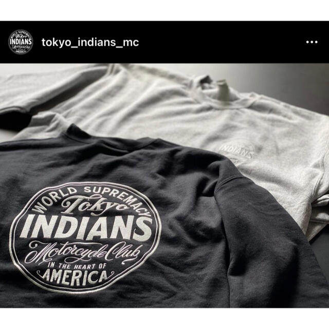 tokyo indians sweat black XL 刺繍