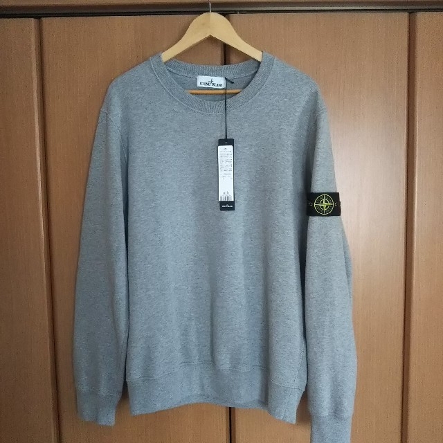 美品 STONE ISLAND スウェット トレーナー 裏起毛 グレー Lサイズトップス