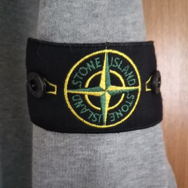 美品 STONE ISLAND スウェット トレーナー 裏起毛 グレー Lサイズ