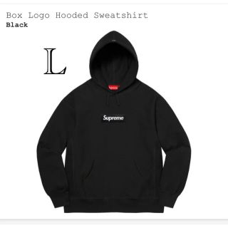 シュプリーム(Supreme)のsupreme box logo hoodie ボックスロゴ　黒　L(パーカー)