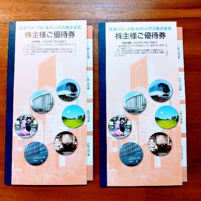 匿名 近鉄グループ  ご優待券２冊 招待券８枚 チケットの優待券/割引券(その他)の商品写真