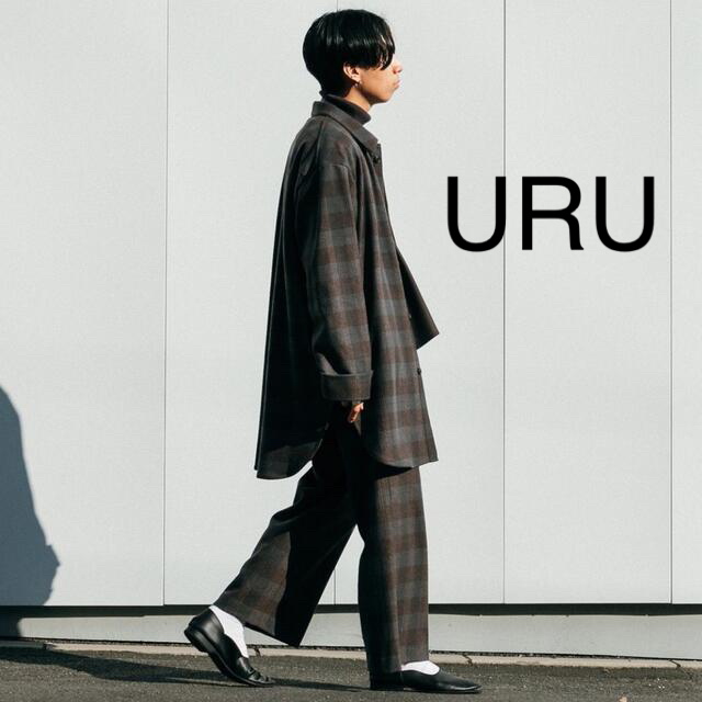 【URU】ウル WOOL CHECK ジャケット サイズ1