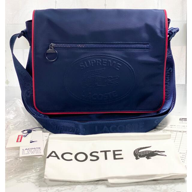 supreme  LACOSTE messenger bagメッセンジャーバッグ