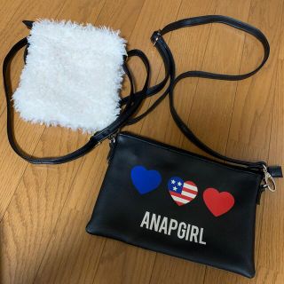 アナップ(ANAP)の【美品】ANAP GIRL・ファーショルダーバック 2点(その他)