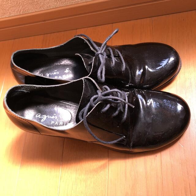 agnes b.(アニエスベー)のアニエスb  エナメル　レースアップシューズ　サイズ38 レディースの靴/シューズ(ローファー/革靴)の商品写真