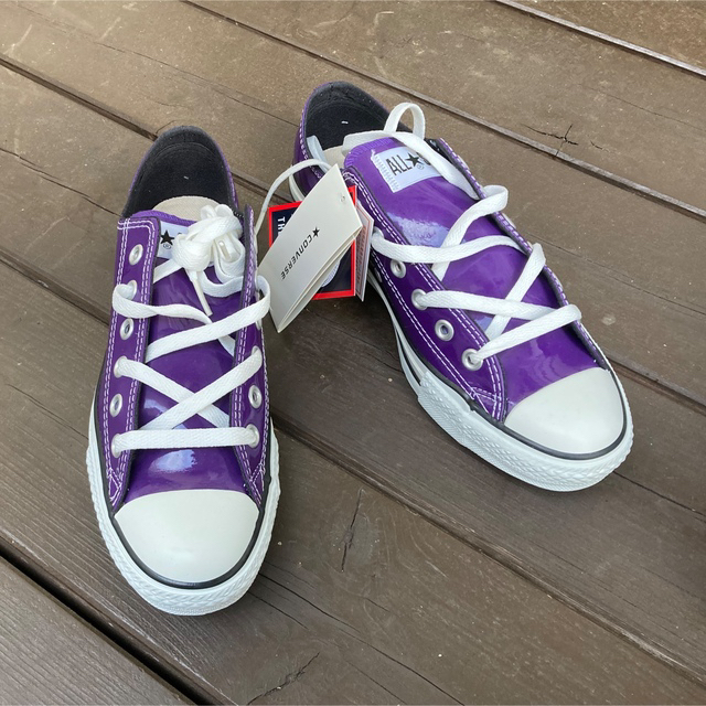 CONVERSE(コンバース)のコンバース　ALL STAR エナメル　パープル(紫) 25.5 メンズの靴/シューズ(スニーカー)の商品写真